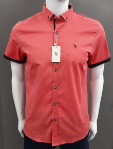 Tom Penn Short Sleeve Shirt 459 - Red