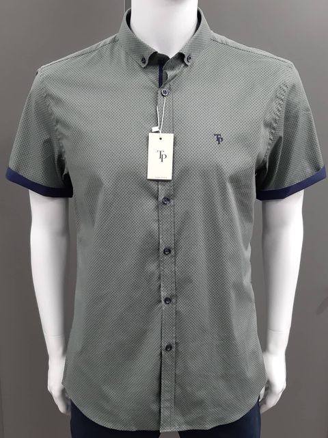 Tom Penn Short Sleeve Shirt 511 - Green