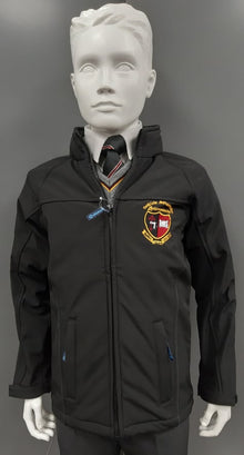 St. Eunan's College Soft Shell Jacket With Concealed Hood -Black