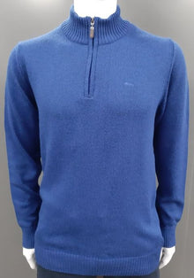 Dario Beltran 1/2 Zip Sweater - 5136 Denim