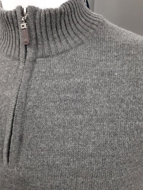 Dario Beltran 1/2 Zip Sweater - 5165 Grey Marl