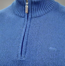 Dario Beltran 1/2 Zip Sweater - 5136 Denim