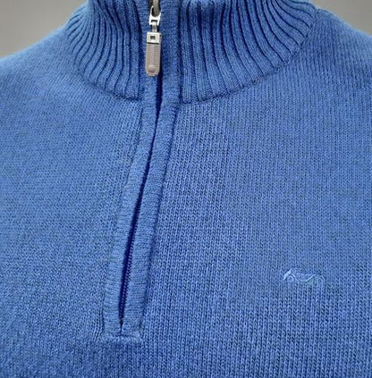 Dario Beltran 1/2 Zip Sweater - 5136 Denim