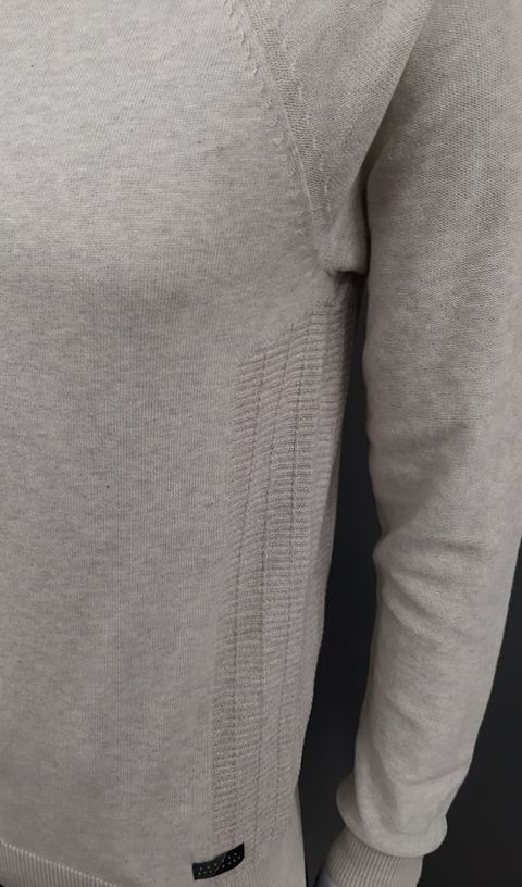 Broken Standard Half Zip Sweater - Birch Marl
