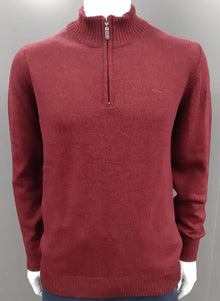 Dario Bletran 1/2 Zip Sweater - 5129 Burgundy