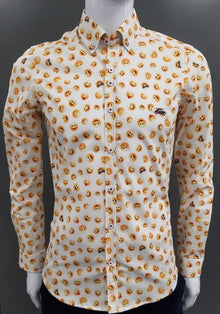 The Surf Car Smiling Faces Casual Shirt - Cream