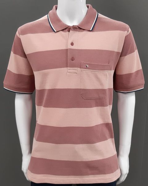 Daniel Grahame 3 Button Short Sleeve Polo Shirt - Pink