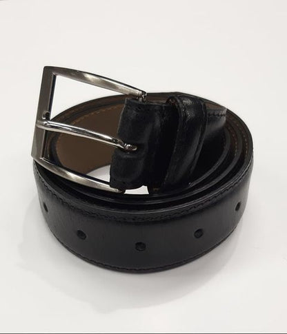 Dice Leather Belt - Black