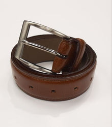 Dice Leather Belt - Tan
