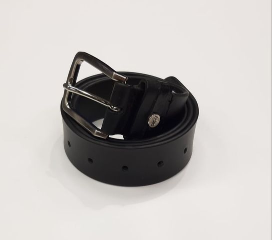 Dice Leather Belt - Black