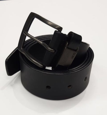 Dice Leather Jean Belt - Black