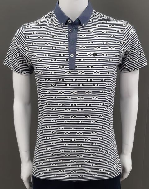 Mish Mash Sunny Short Sleeve Polo Shirt - Blue