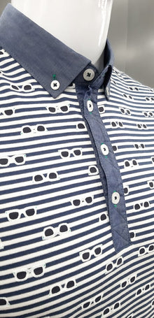 Mish Mash Sunny Short Sleeve Polo Shirt - Blue