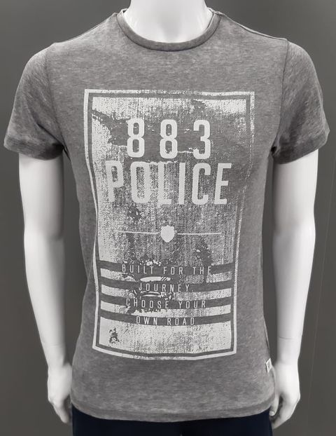 Police 883 Division T-Shirt - Grey