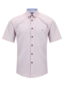 Daniel Grahame Geneva Short Sleeve Casual Shirt - Red