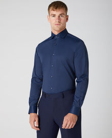 Remus Uomo Seville Long Sleeve Formal Shirt - Navy