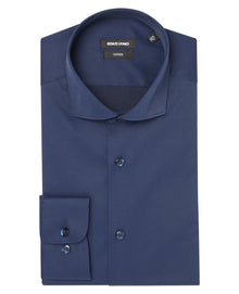 Remus Uomo Seville Long Sleeve Formal Shirt - Navy