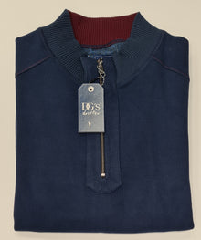 Daniel Grahame Half Zip Drifter Sweater - Blue
