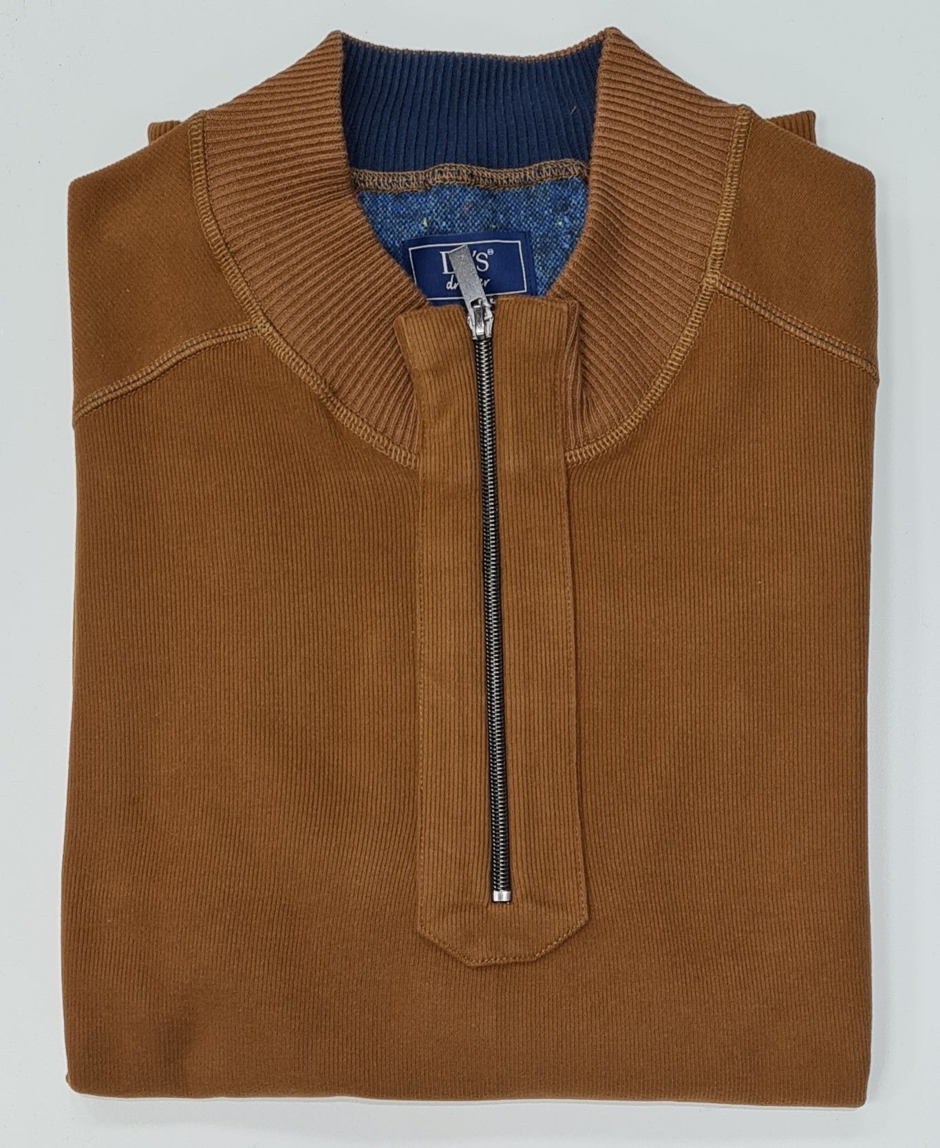 Daniel Grahame Half Zip Drifter Sweater - Camel