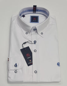 Andre Cox Long Sleeve Shirt - White