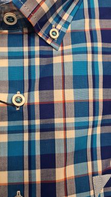Dario Beltran Loire Short Sleeve Shirt - 2320 Blue