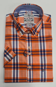 Dario Beltran Moage Short Sleeve Shirt - 1100 Orange