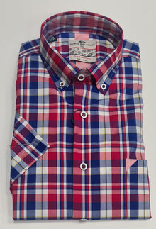 Dario Beltran Loire Short Sleeve Shirt - 2322 Red