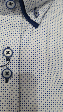 Advise House Of Fashion Long Sleeve Shirt 833 - White/Blue