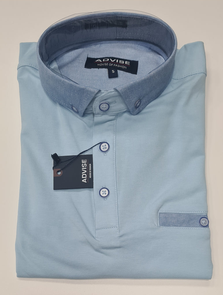 Advise Short Sleeve Polo Shirt 209 - Sky