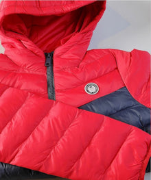 Boys Diesel Ajay Puffer Jacket  - 691 Navy/Red