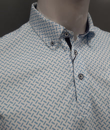 Dario Beltran Polo Shirt - 270 White/Blue