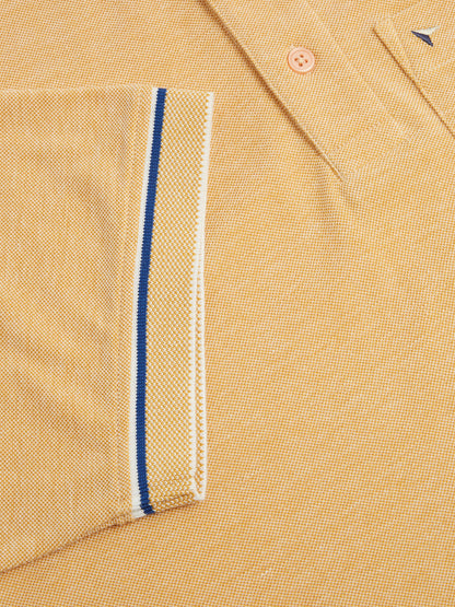 Daniel Grahame Short Sleeve 3 Button Polo Shirt - Camel
