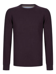 Daniel Grahame Crew Neck Sweater - 77 Dark Purple
