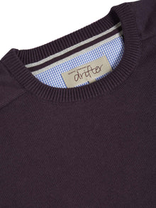 Daniel Grahame Crew Neck Sweater - 77 Dark Purple