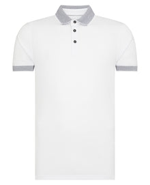 Remus Uomo Jersey Polo Shirt - White