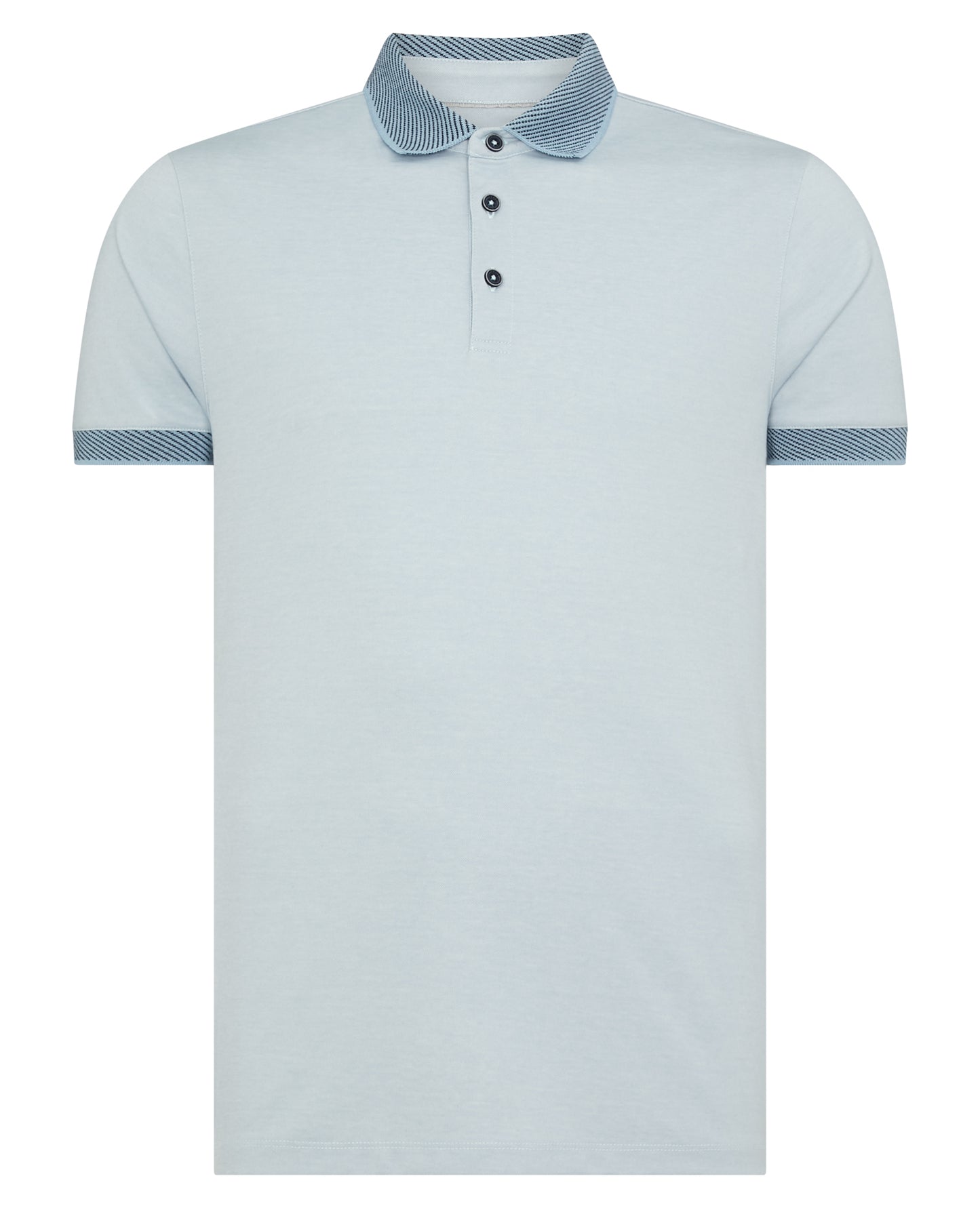 Remus Uomo Short Sleeve Polo Shirt - Blue