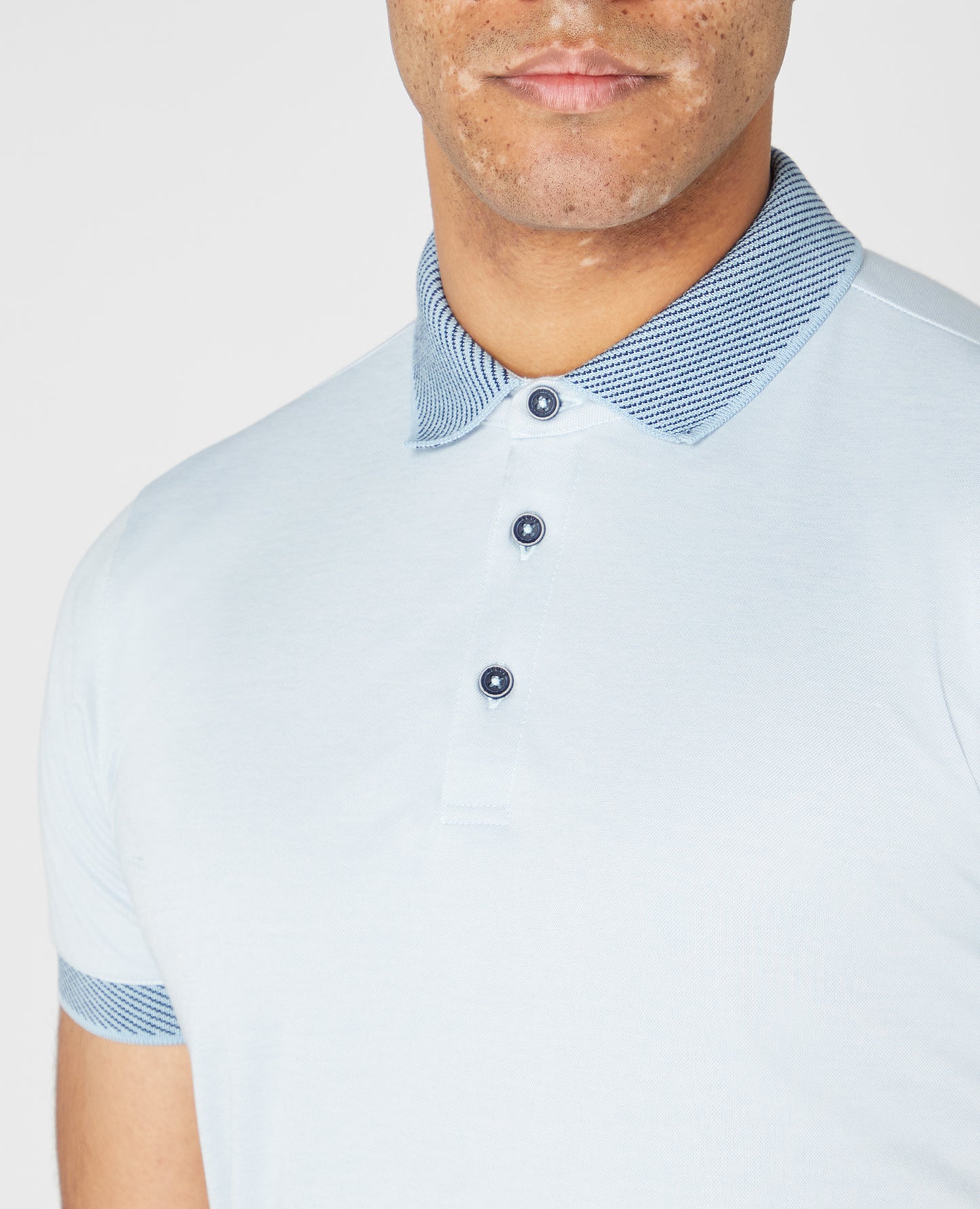 Remus Uomo Short Sleeve Polo Shirt - Blue