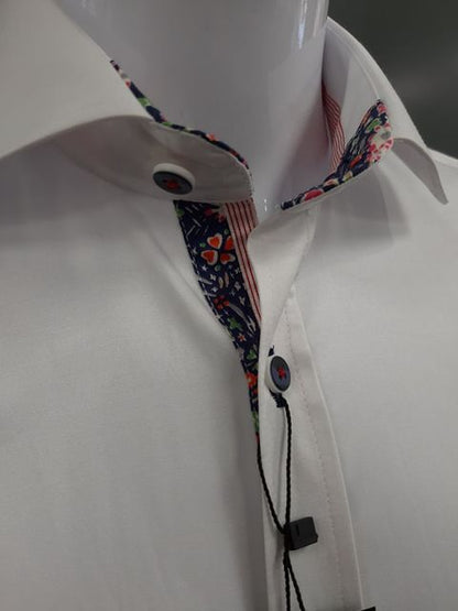 Advise Tailored Fit Long Sleeve Shirt AD-579 - White
