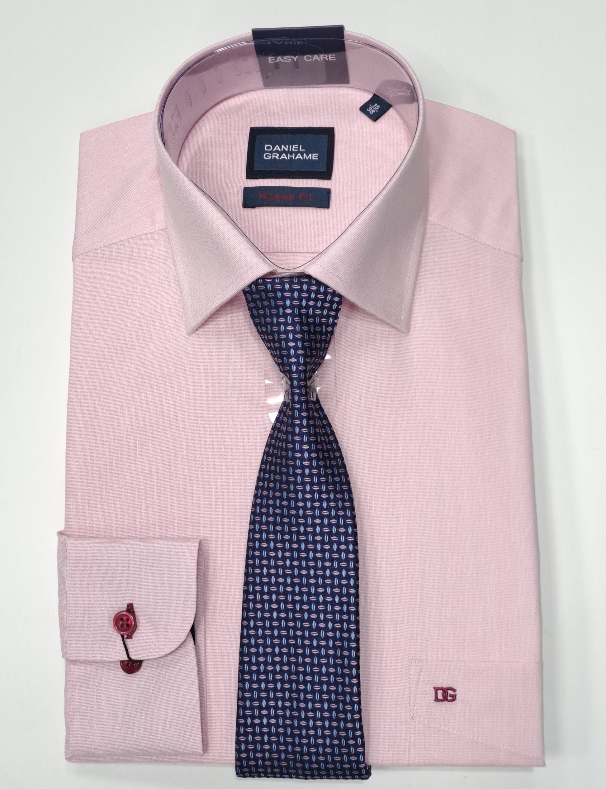 Daniel Grahame Gordon Plain Long Sleeve Formal Shirt & Tie Daniel Grahame Gordon Plain Long Sleeve Formal Shirt & Tie