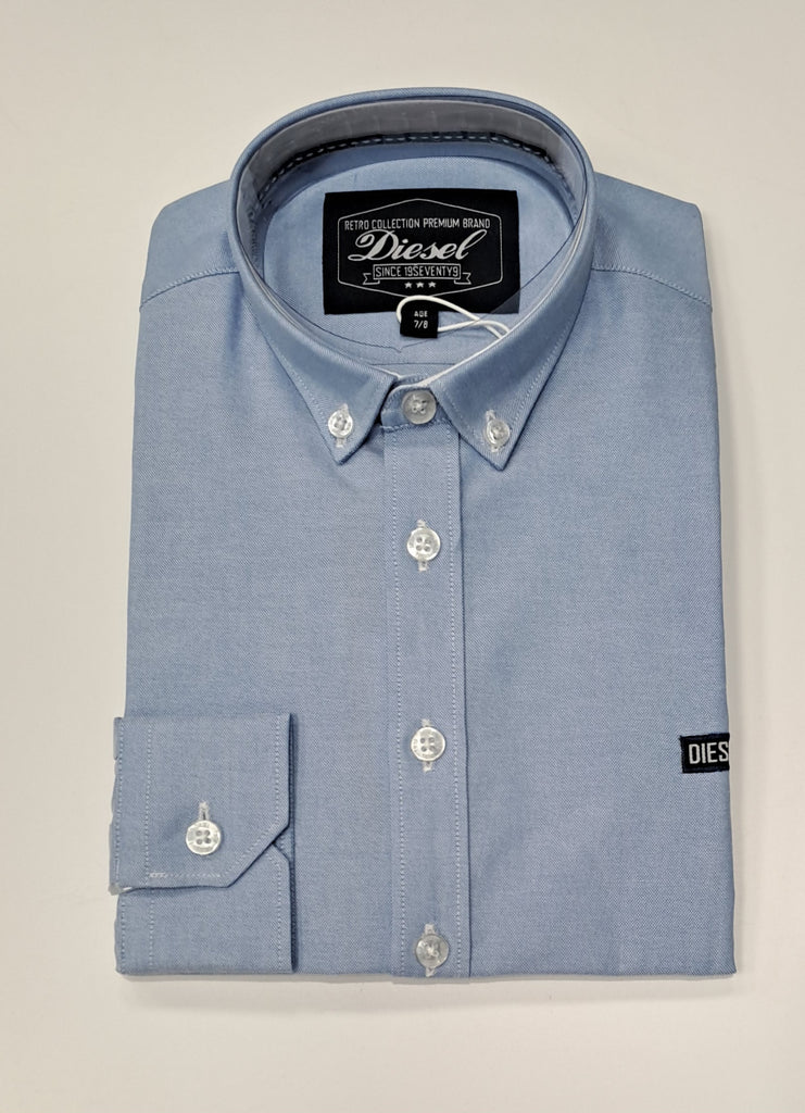 Boys Diesel Tiernan Casual Shirt - Sky