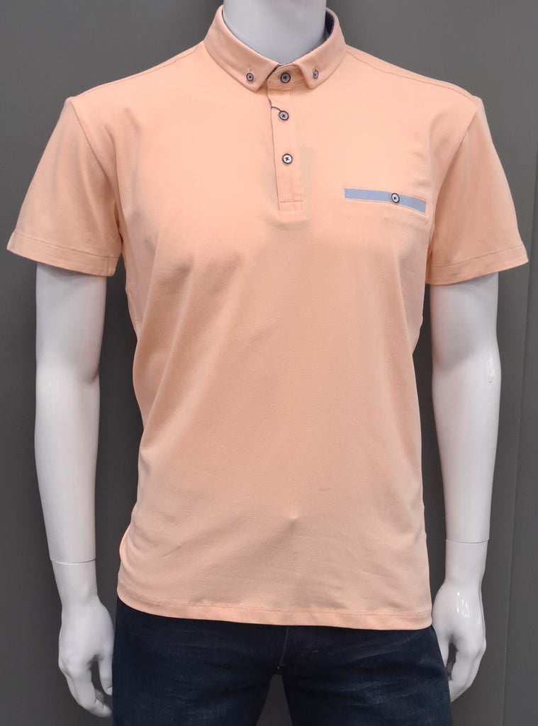 Adivse Short Sleeve Polo Shirt 248 - Peach