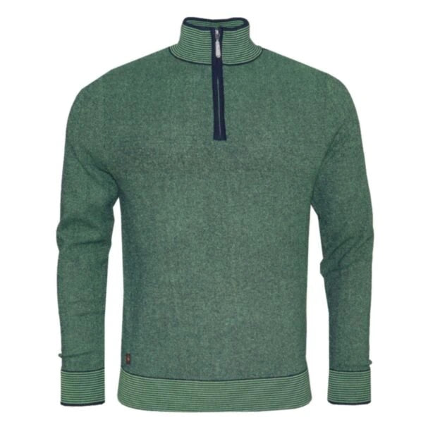 6th Sense Alfie Half Zip Sweater - Kashmir