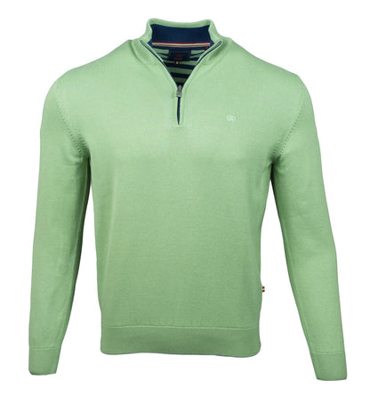 Andre Arklow Half Zip Sweater - Sage