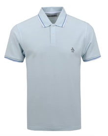 Original Penguin Sticker Pete Polo Shirt - Ballad Blue
