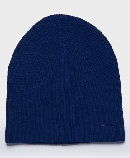 Mens Superdry Vintage Logo Beanie - Bright Blue Grit
