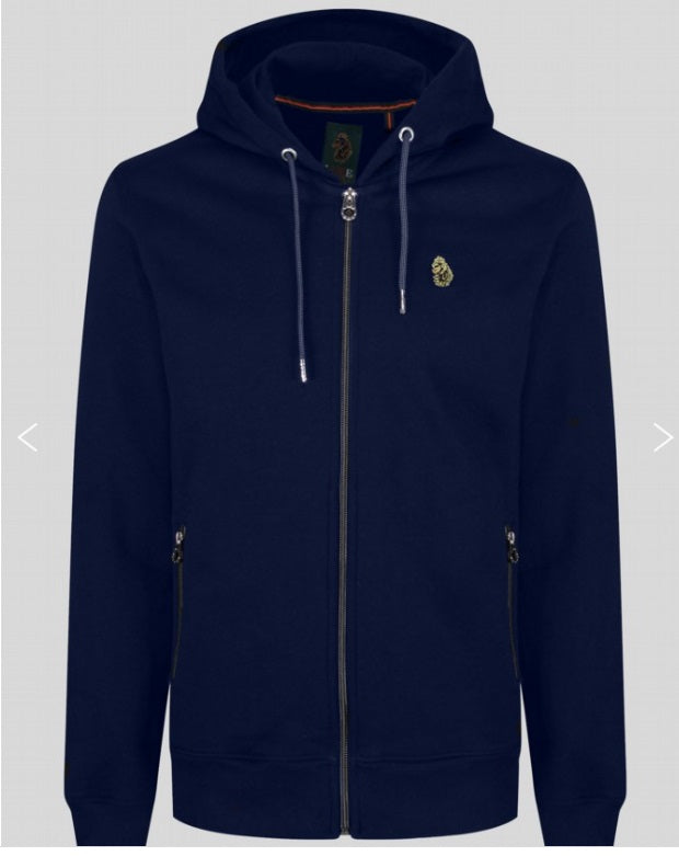 Luke Sport Berlin Full Zip Hoodie - Navy – Watson Menswear