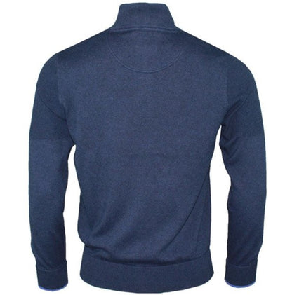6th Sense Biden Half Zip Sweater O# - Navy