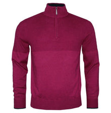 6th Sense Biden Half Zip Sweater O# - Wine