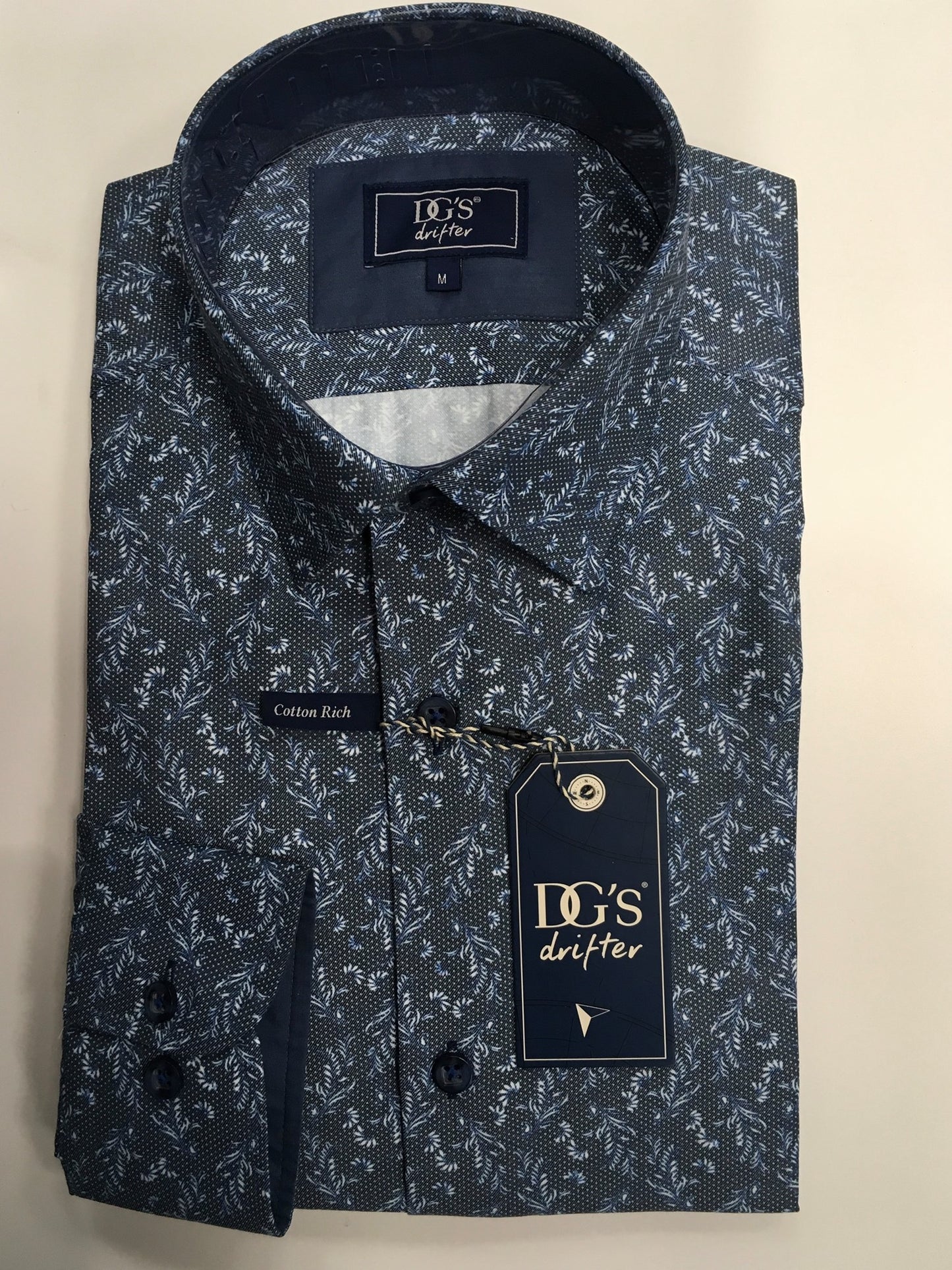 Daniel Grahame Geneva Long Sleeve Casual Shirt - Blue