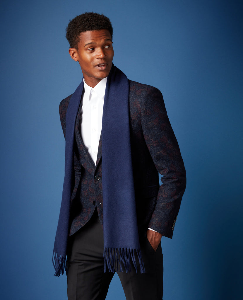 Remus Uomo Scarf - 78 Navy